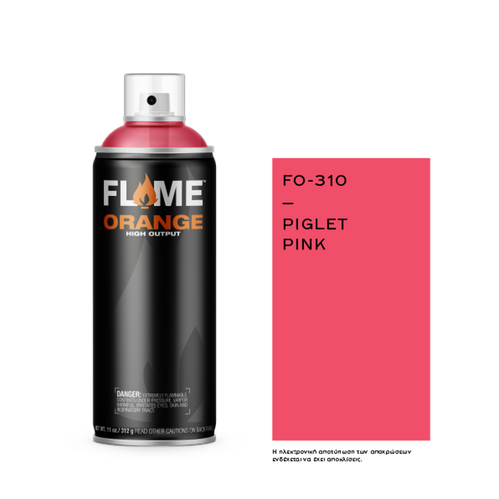 Spray Flame Orange 400ml, Piglet Pink